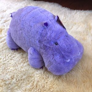 Gigglescape Purple Hippopotamus Stuffed/ Plush Animal- new